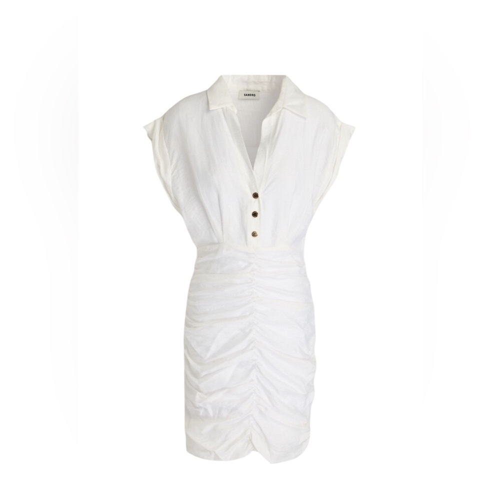 Sandro | Romy Ruched Dress - Picture 2 of 6